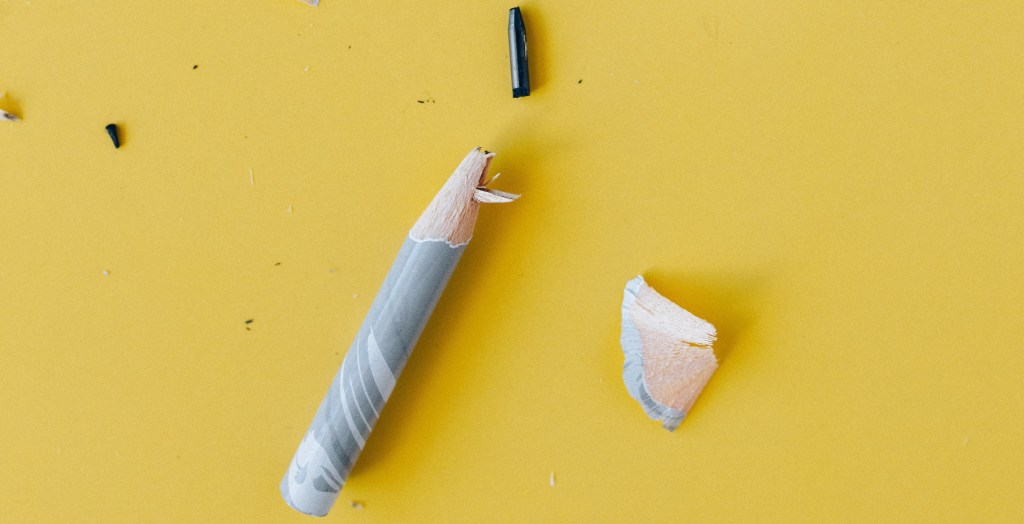 Photo of a broken pencil